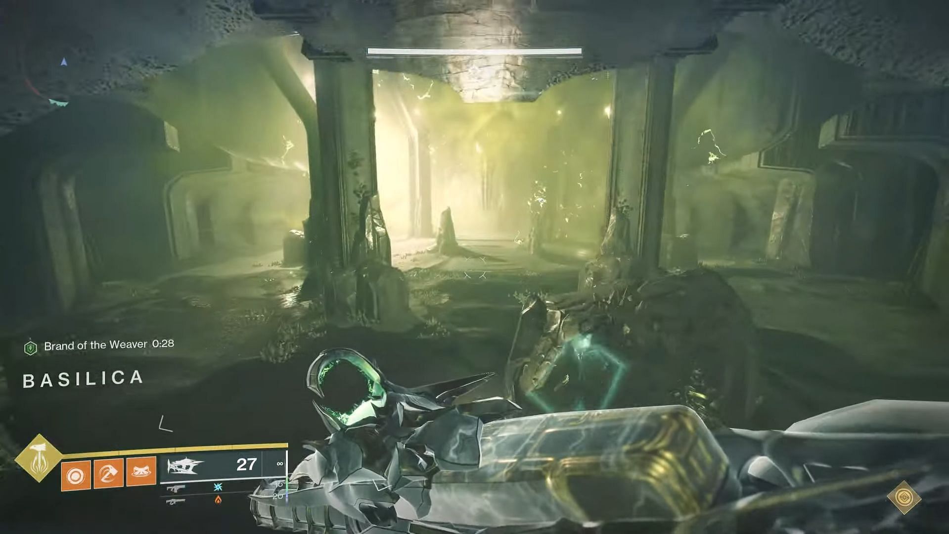 The plate on the left of the Totems encounter (Image via Destiny 2)