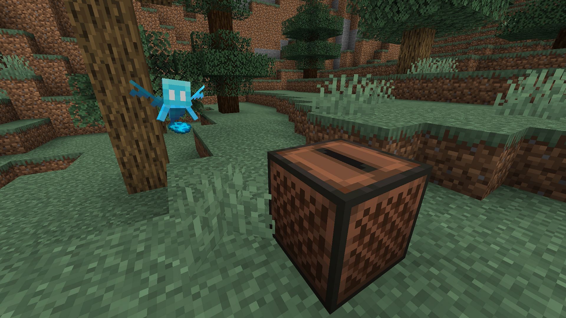 Allays will start dancing if a jukebox is playing any music disc (Image via Mojang/Minecraft 1.19.1 update)