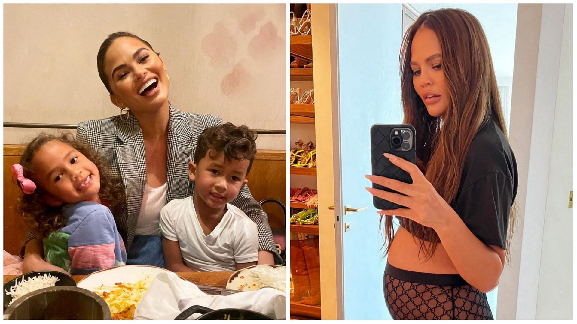 Chrissy Teigan posted her baby bump on her Instagram account (Image via @chrissyteigan/Instagram)