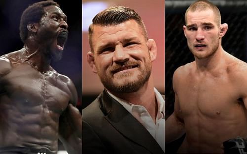 Jared Cannonier (left. Image credit: ESPN/AP Photo/Julio Cortez), Michael Bisping (middle. Image credit: UFC.com), Sean Strickland (right. Image credit: UFC.com)