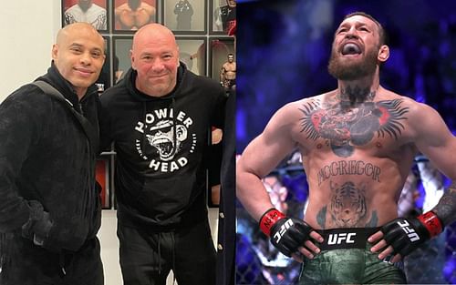 Ali Abdelaziz and Dana White (left) [Image courtesy: @aliabdelaziz on Instagram] and Conor McGregor (right)