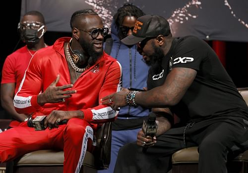 Deontay Wilder (left) and Malik Scott (right)