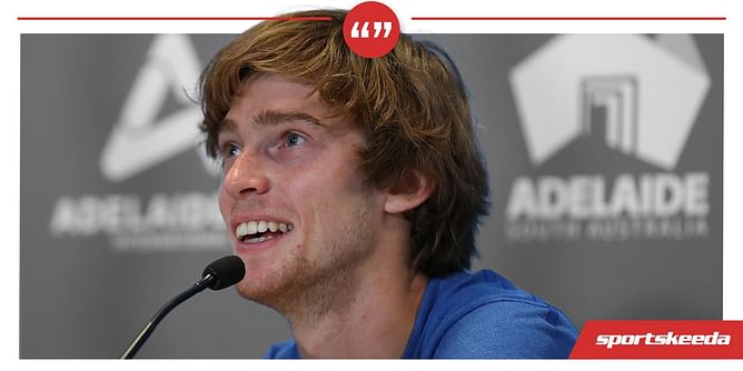 "I think politics was always in sport; Everybody knows this; maybe one day sport can be without politics" - Andrey Rublev after reaching Citi Open 2R