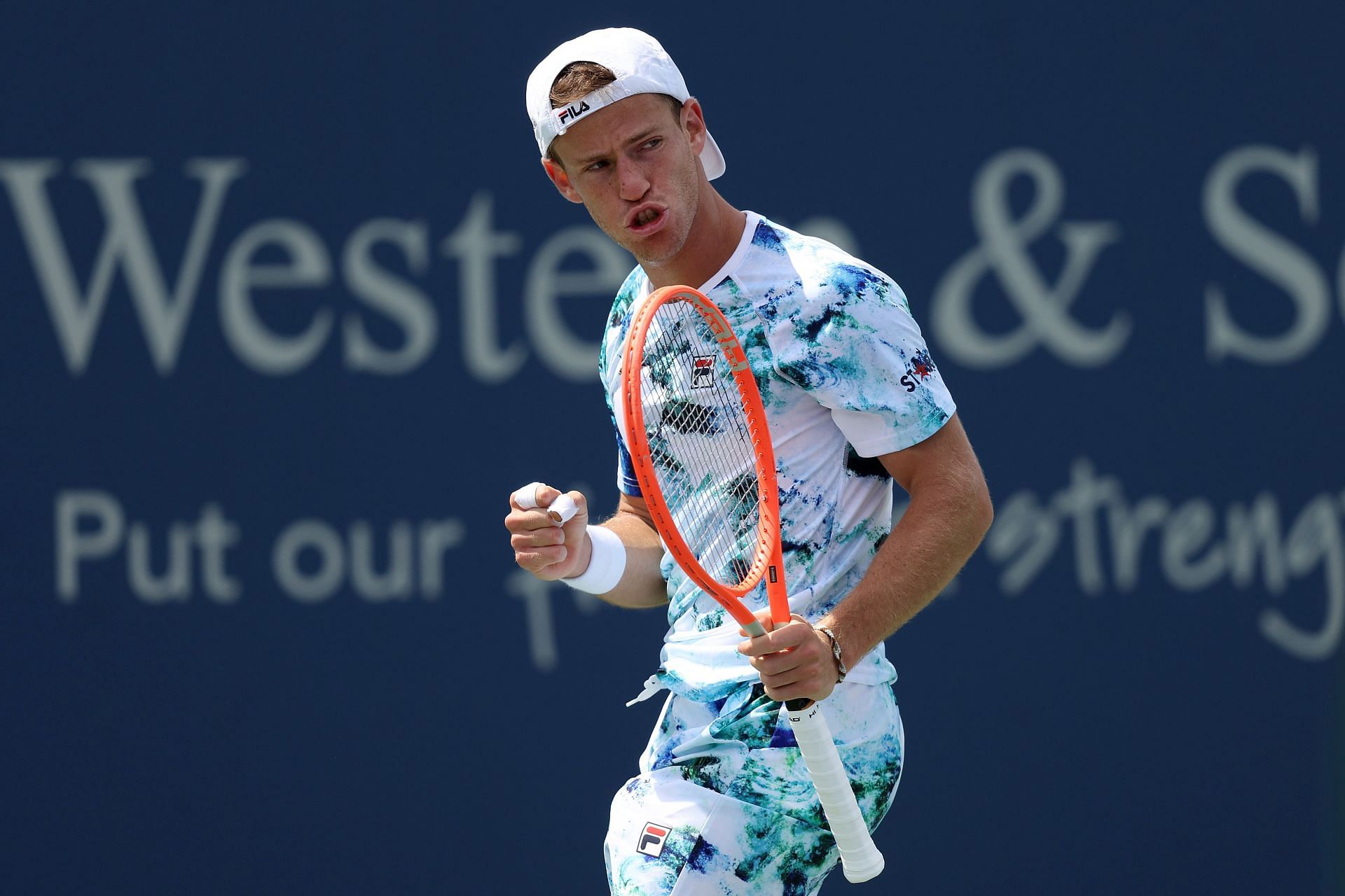 Diego Schwartzman at the 2022 Western &amp; Southern Open.