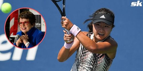 Billie Jean King congratulated Eleana Yu on her win