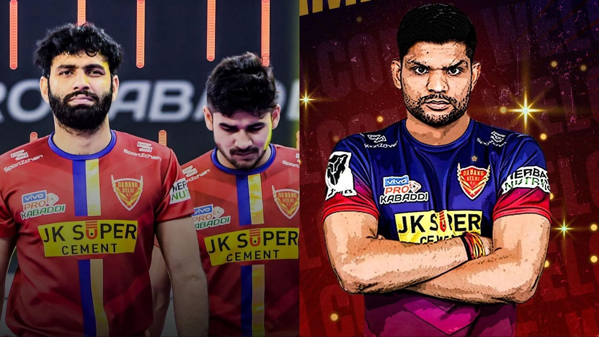 Naveen Kumar, Vijay and Amit Hooda are a part of the Dabang Delhi KC squad for Season 9 (Image Source: Instagram)