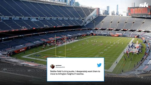 Chicago Bears' home grounds, Soldier Field.