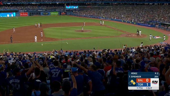 Springer's RBI single helps him avoid dubious record and leads Blue Jays to  4-1 win - The Globe and Mail