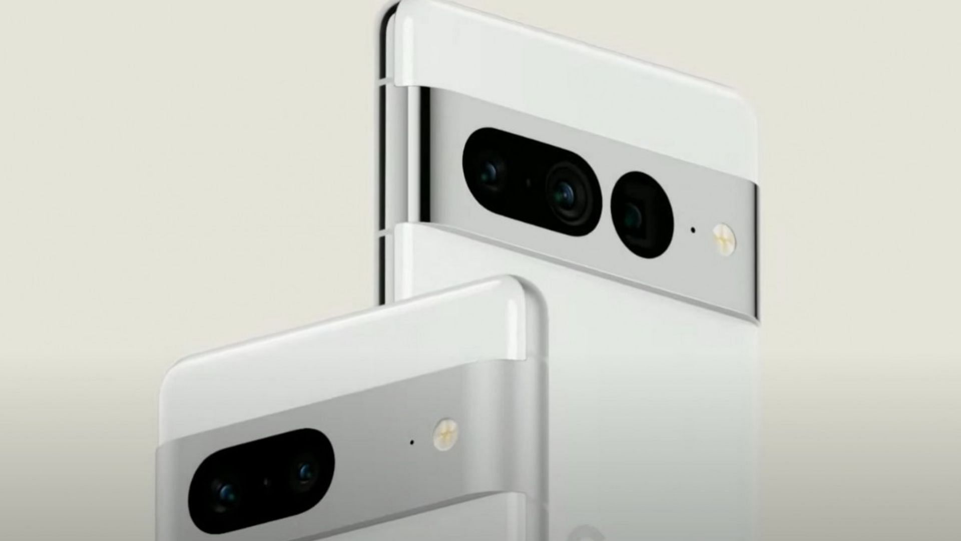 The designs for the Google Pixel 7 and 7 Pro were revealed during an event in May (Image via Google I/O 22/YouTube)
