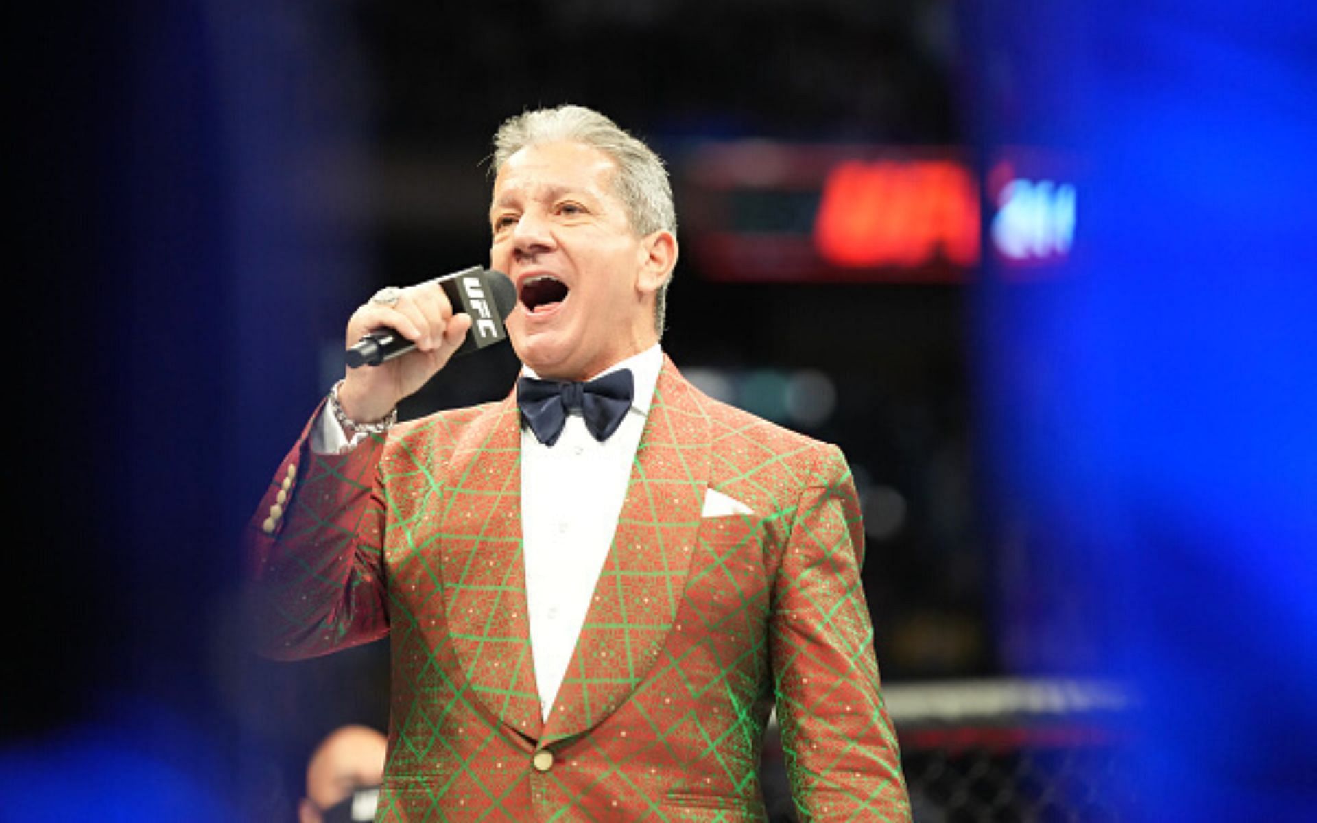 UFC Fight Tonight - Bruce Buffer at UFC event [Image courtesy: Getty]