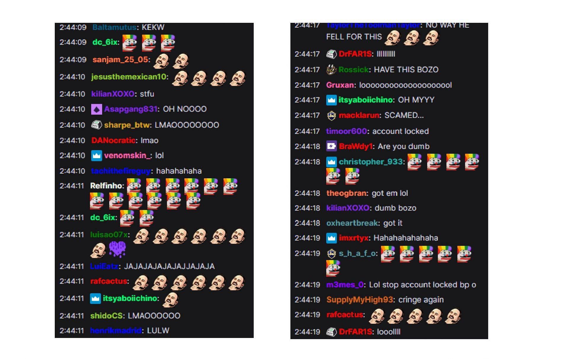 Fans react to Castro getting baited (Image via Castro1021 Twitch)