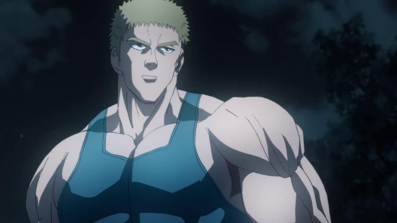 Tanktop Master as seen in the series&#039; anime (Image via J.C. Staff)