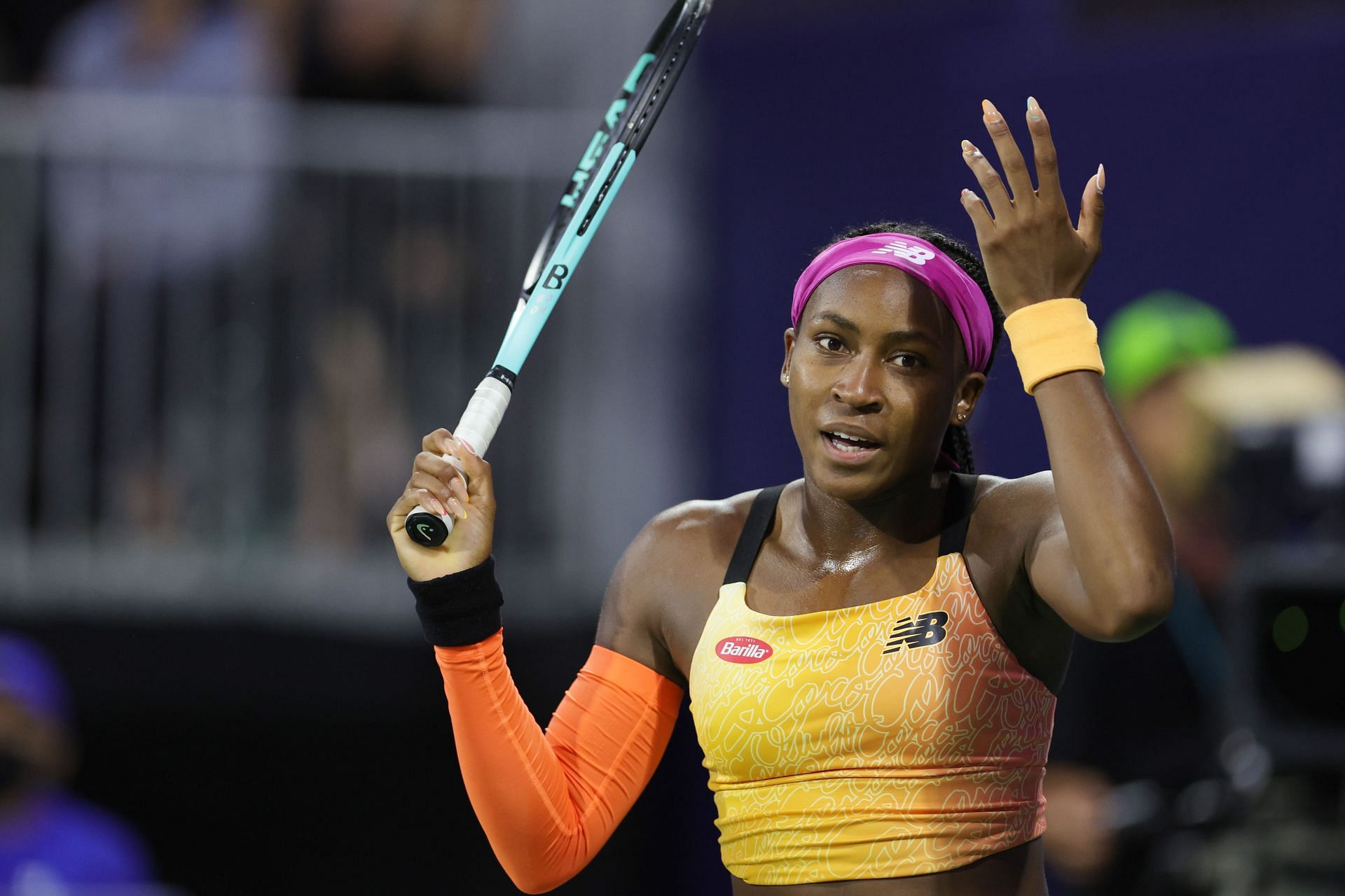 Coco Gauff at the Mubadala Silicon Valley Classic