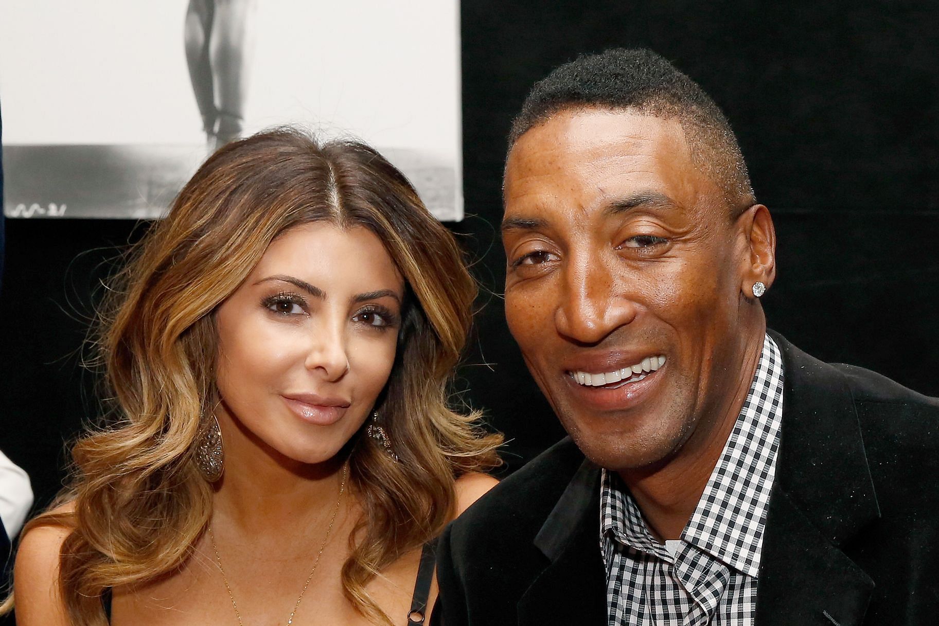 Scottie Pippen with his wife Larsa Pippen