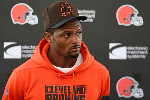 Deshaun Watson at the Cleveland Browns' training camp