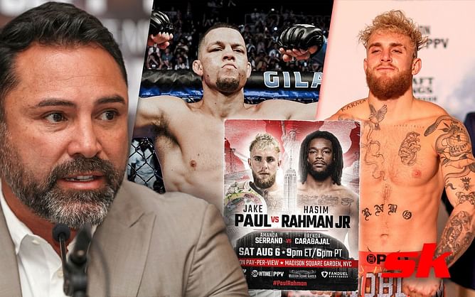 "Sorry for your cancellation due to unprofessional fighters" - Oscar De La Hoya offers to promote Jake Paul vs. Nate Diaz fight