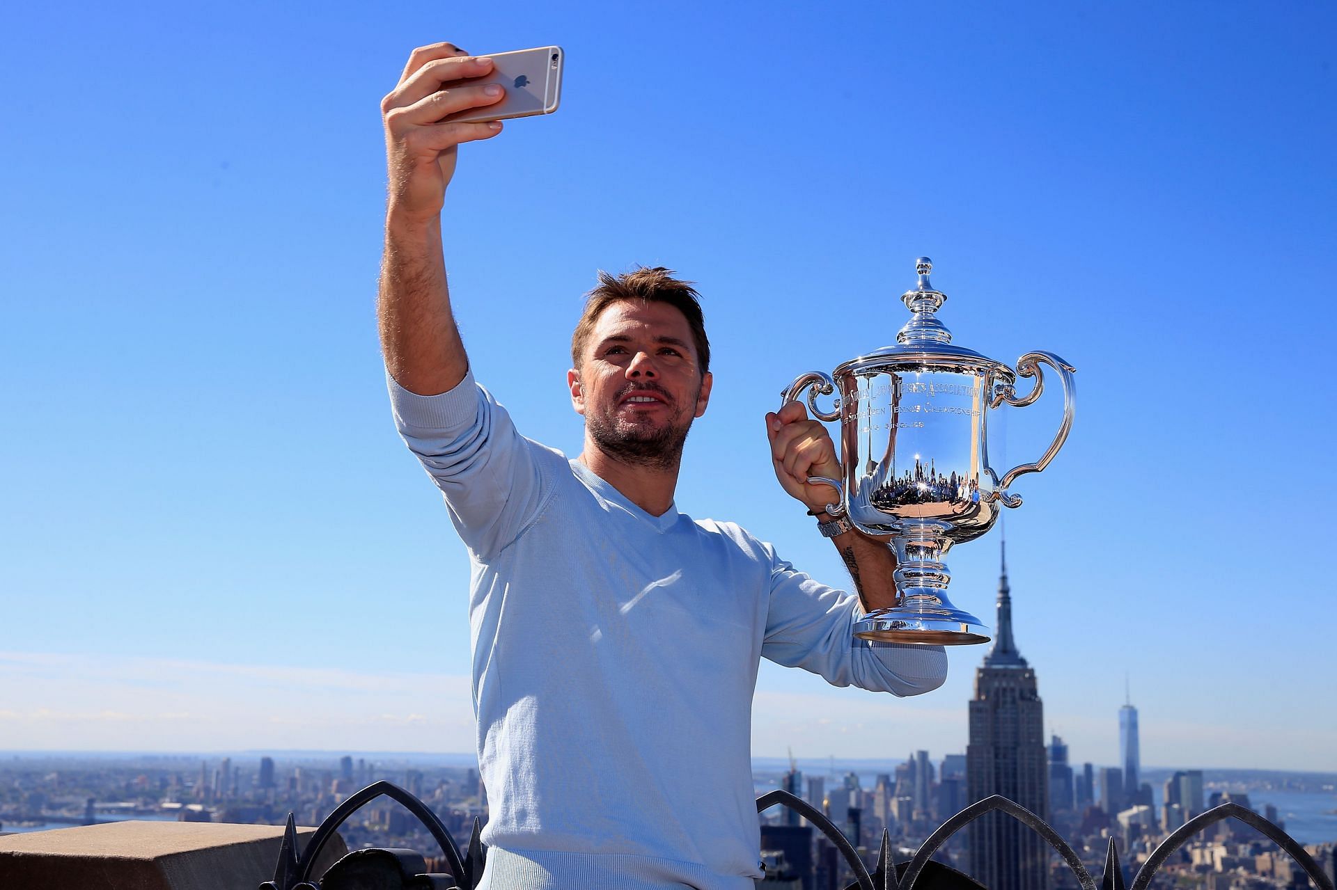 2016 US Open Champion Stan Wawrinka New York City Trophy Tour