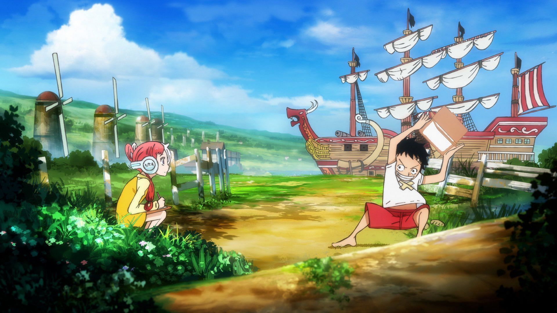 Luffy and Uta will be the central focus of One Piece Episode 1029 (Image via Toei Animation)