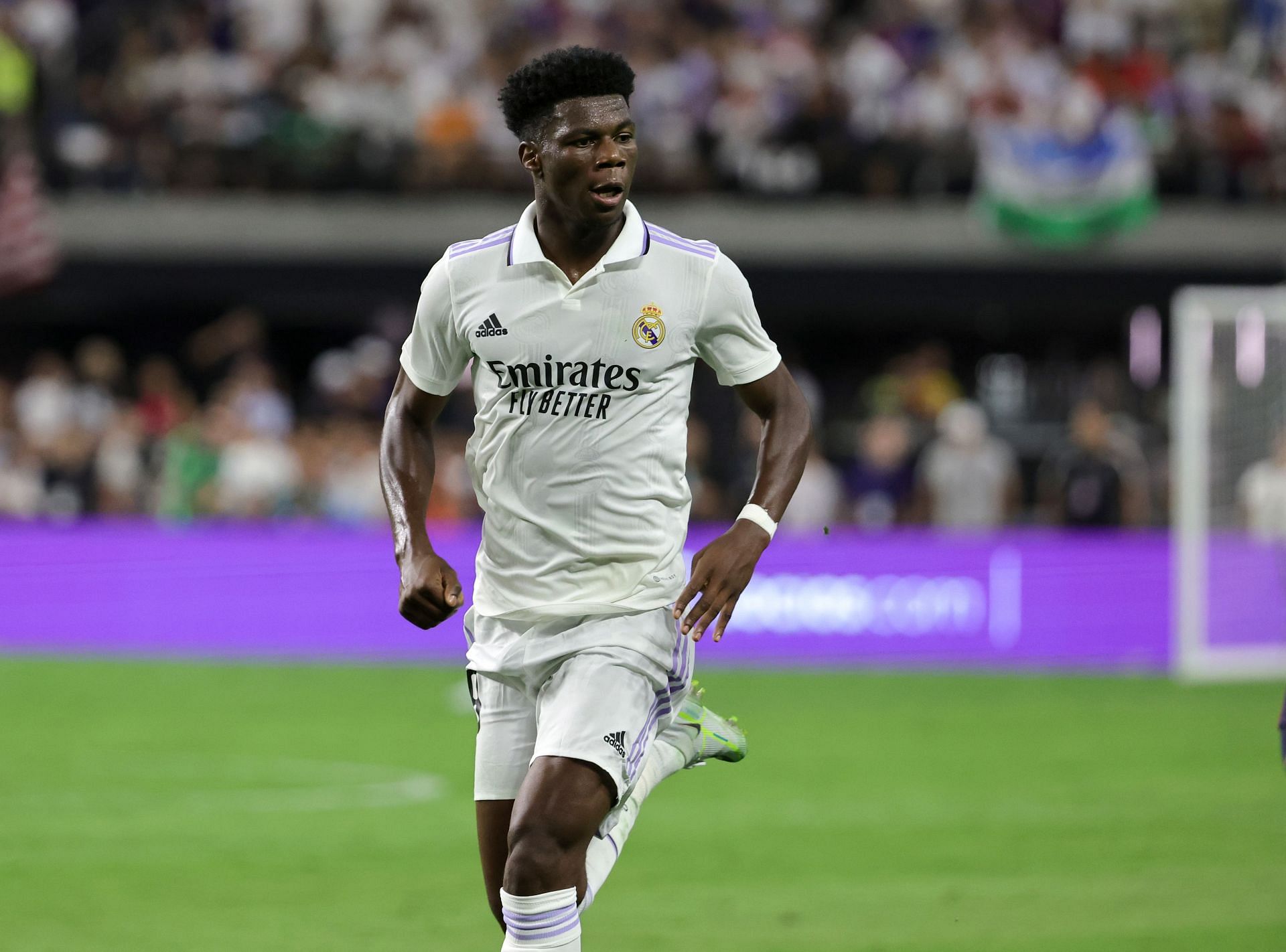 Aurelien Tchouameni is happy to be at the Santiago Bernabeu.