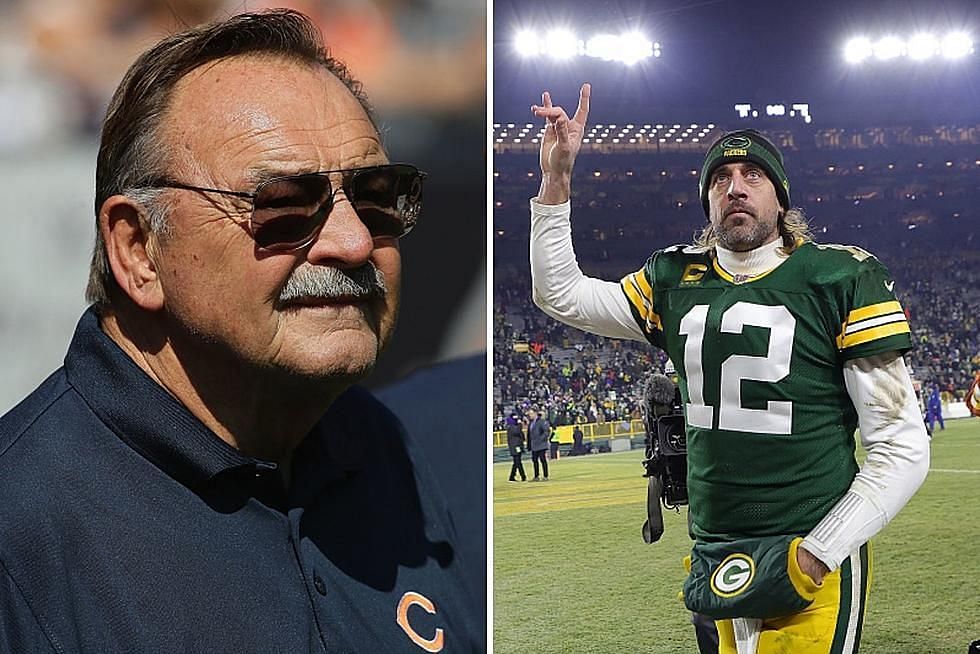 Chicago Bears legend Dick Butkus and Aaron Rodgers