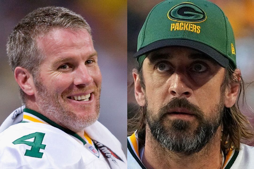 Brett Favre and Aaron Rodgers together in Green Bay