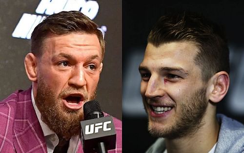 Conor McGregor (left), Dan Hooker (right)