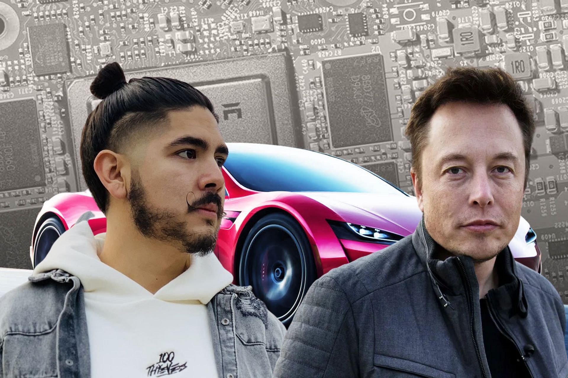 Castro1021 tries to buy a Tesla after Elon Musk tweets about purchasing Manchester United (Image via Sportskeeda)