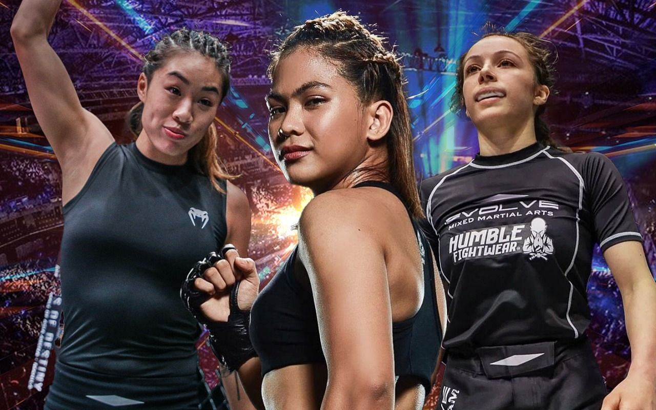 (From left to right) Angela Lee, Denice Zamboanga, Danielle Kelly.