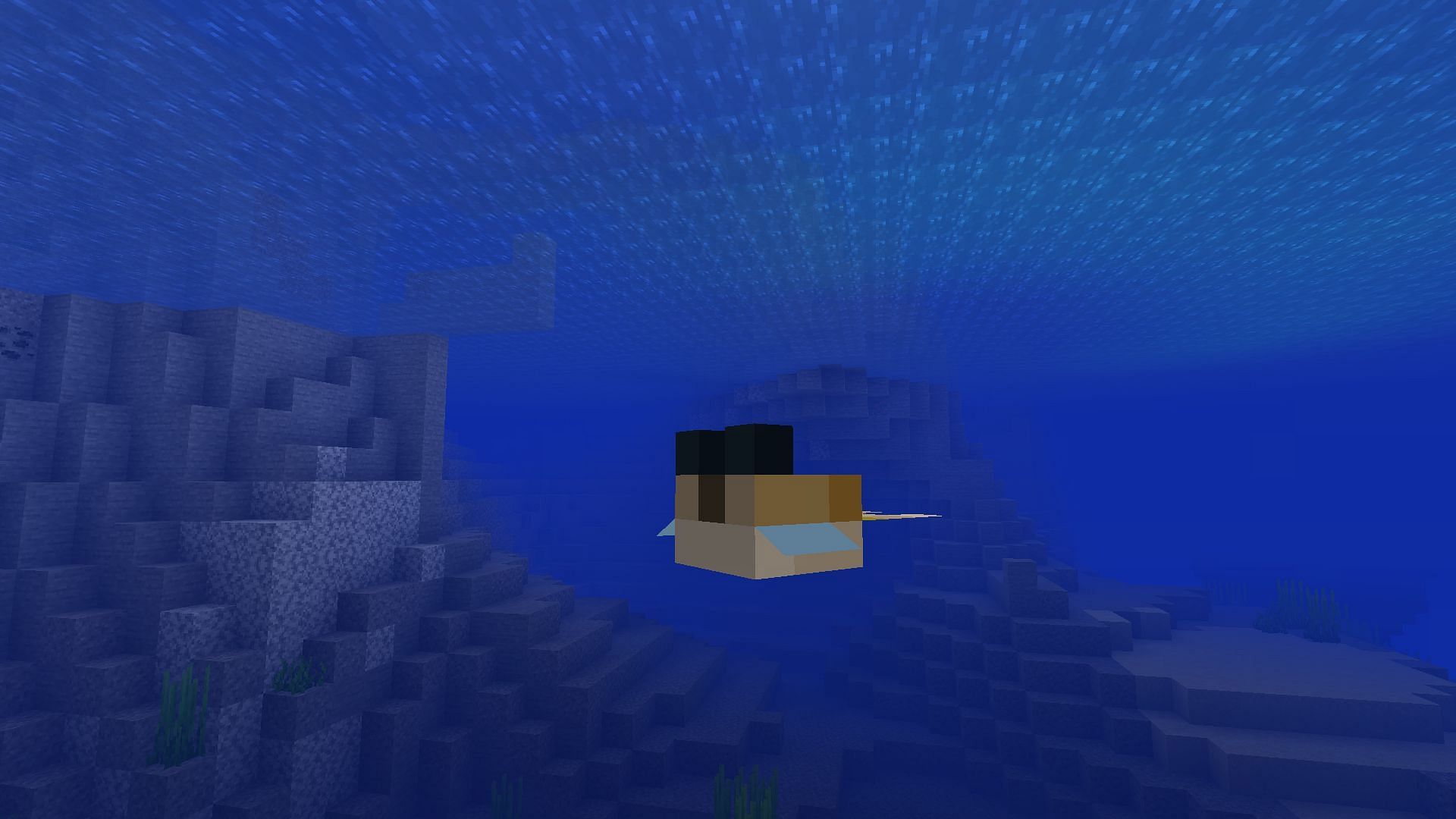 Pufferfish in its deflated state in Minecraft (Image via Mojang)