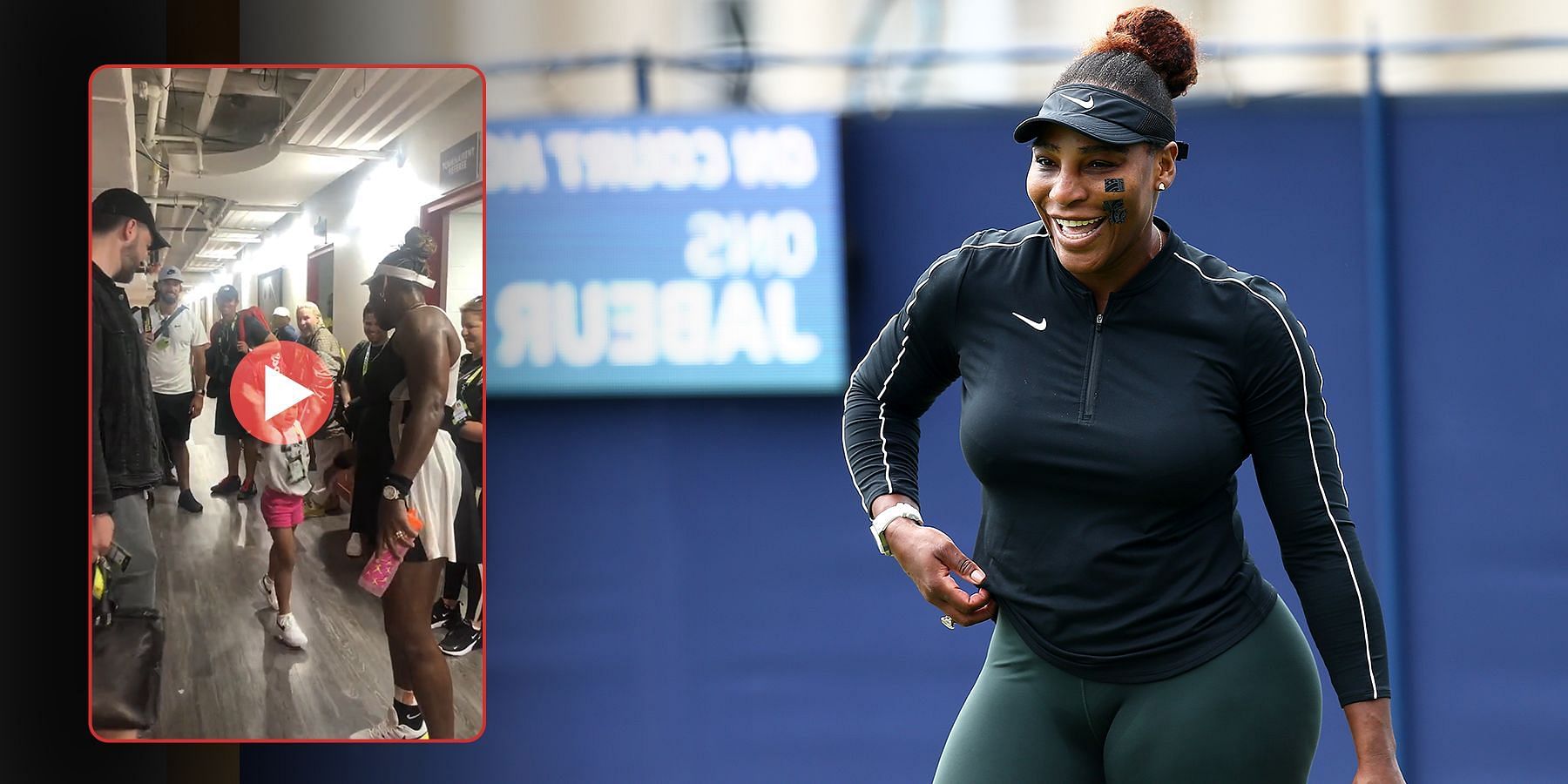 Serena Williams celebrates her first win in 14 months with daughter Olympia Ohanian