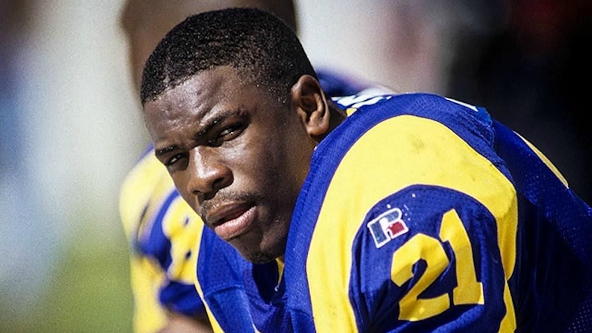 Lawrence Phillips with the Rams