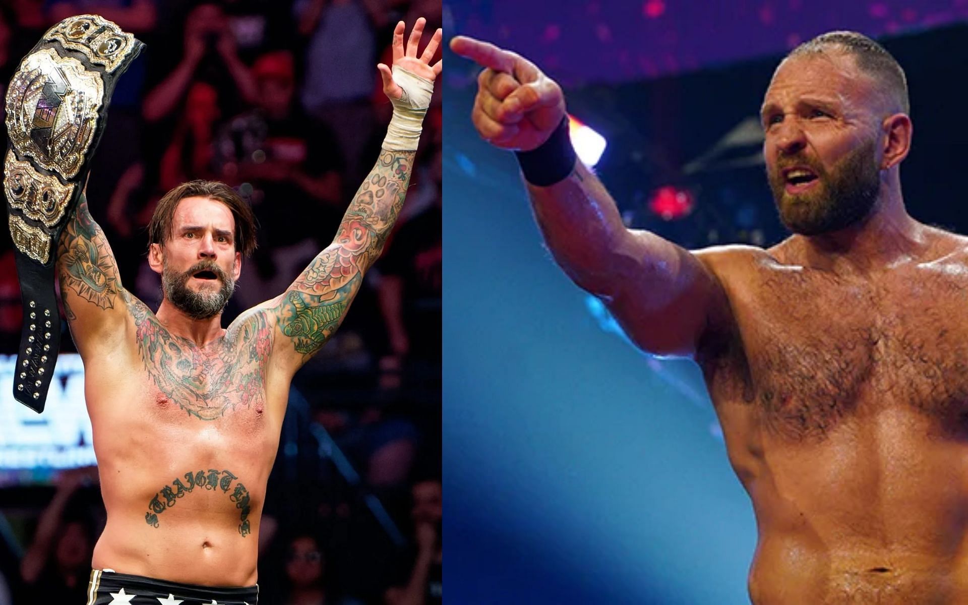 CM Punk (left) and Jon Moxley (right).