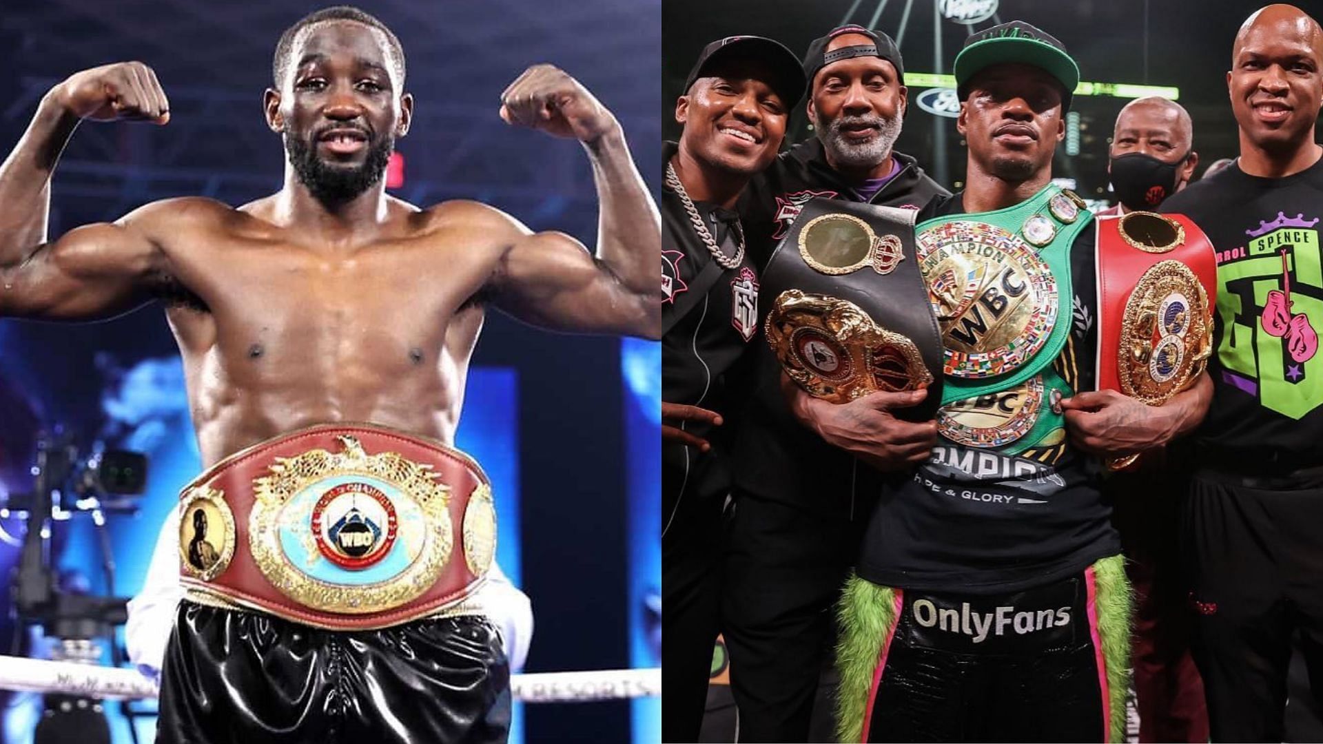 Terence Crawford (L, @tbudcrawford), Errol Spence Jr. (R, @errolspencejr), Credits:- Instagram