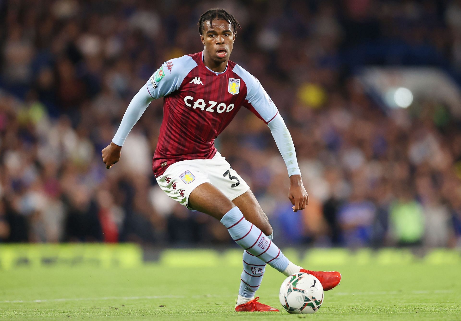 Carney Chukwuemeka in action for Aston Villa