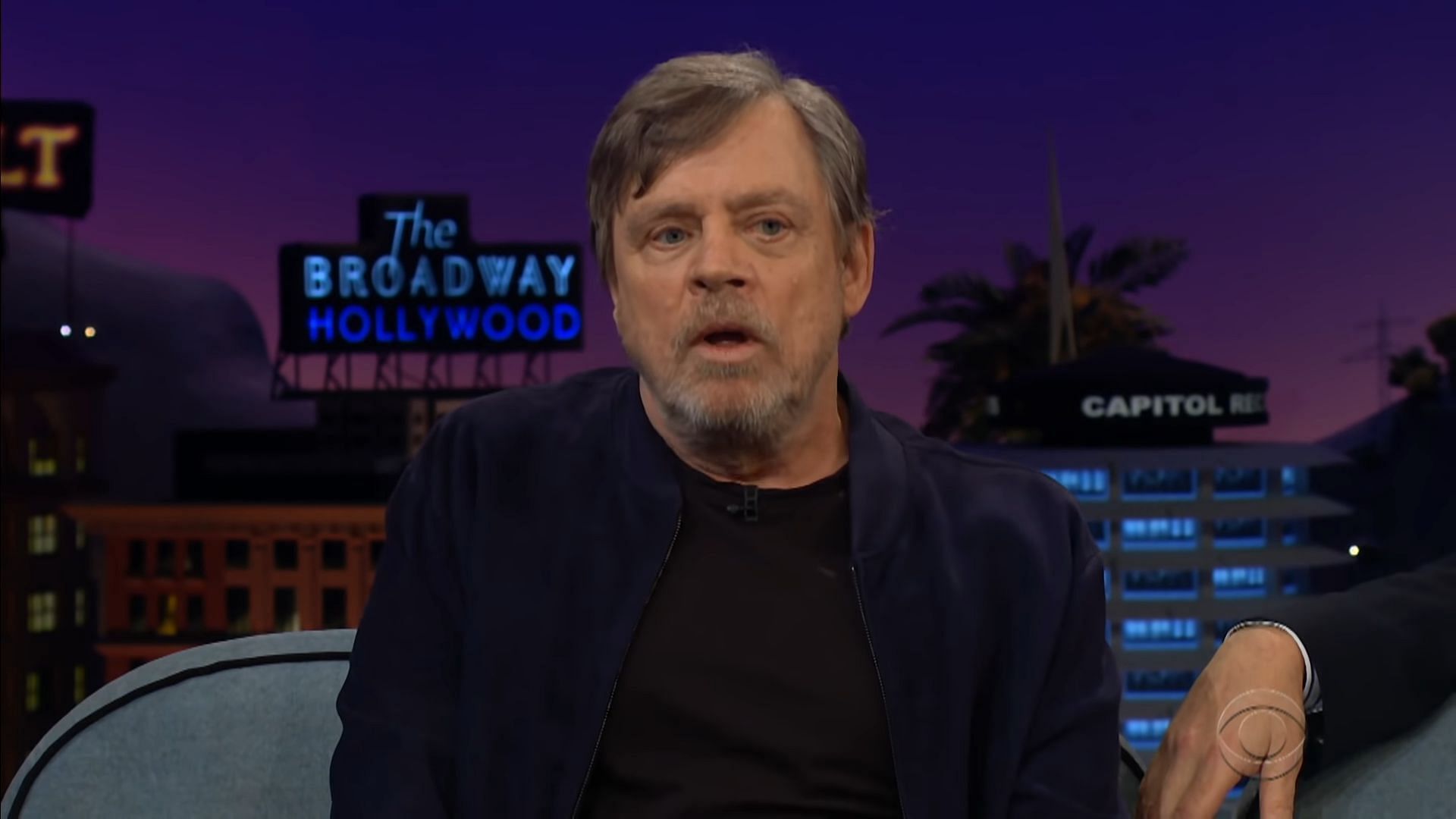 Mark Hamill during his appearance in The Late Late Show with James Corden (Image via The Late Late Show with James Corden/YouTube)