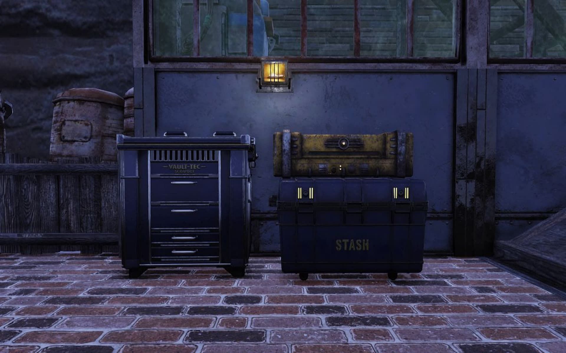 Stashing items for later use is important so they aren&#039;t lost in Fallout 76 (Image via Bethesda)