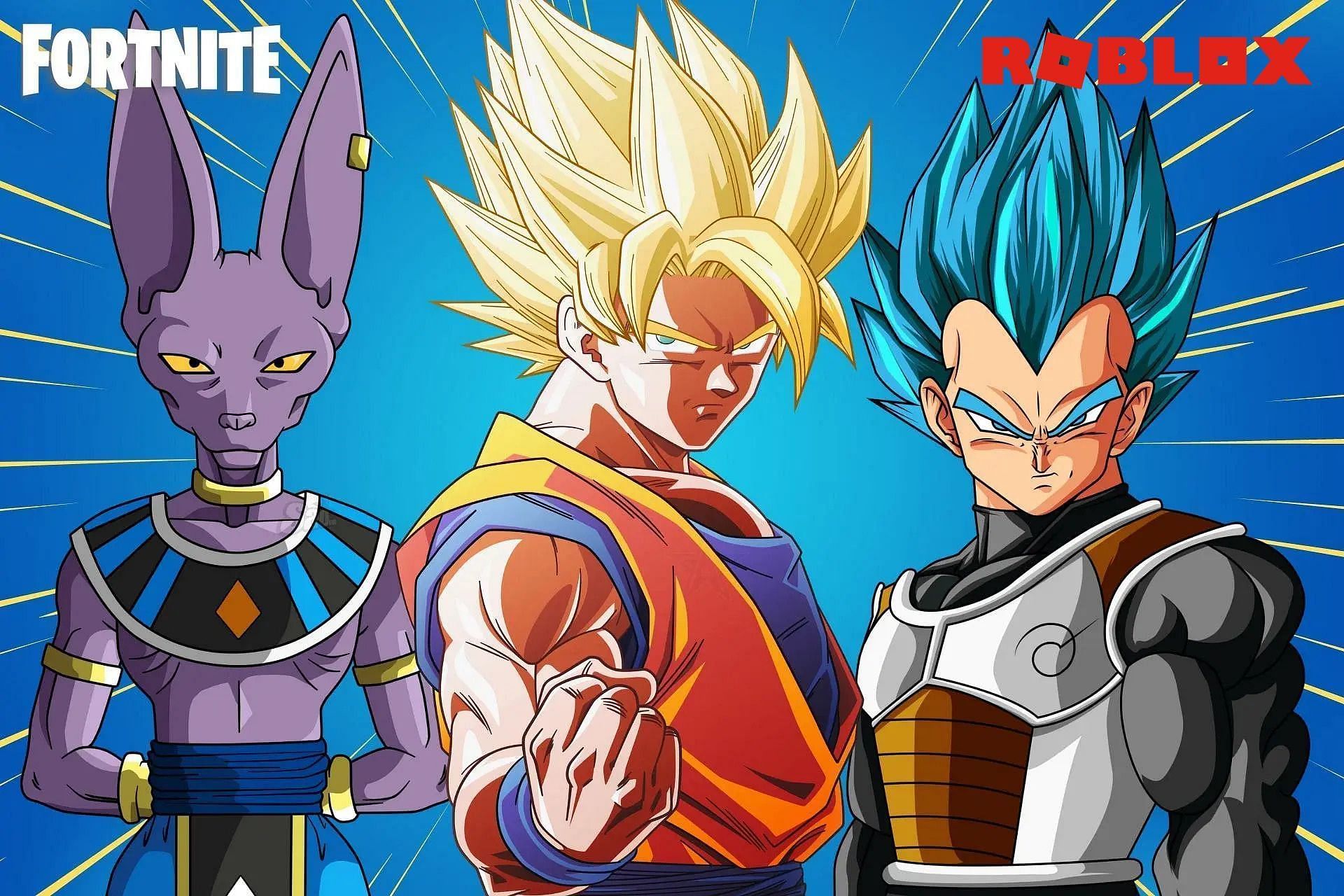 Have a look at these Roblox games if you loved the Fortnite x Dragon Ball Z collab (Image via Sportskeeda)