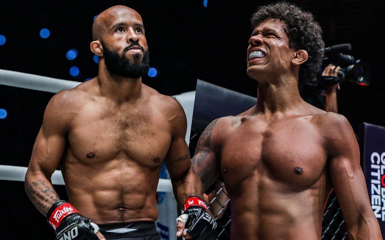 Demetrious Johnson (left) and Adriano Moraes (right) [Photo Credits: ONE Championship