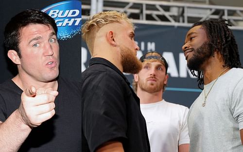 Chael Sonnen (left) and Jake Paul & Hasim Rahman Jr. (right)