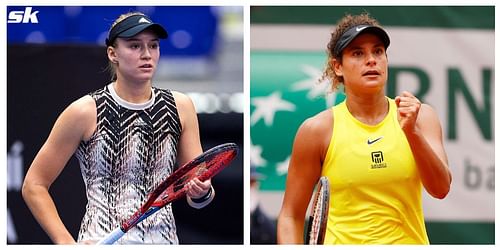 Elena Rybakina (L) & Mayar Sherif will meet in Cincinnati R1