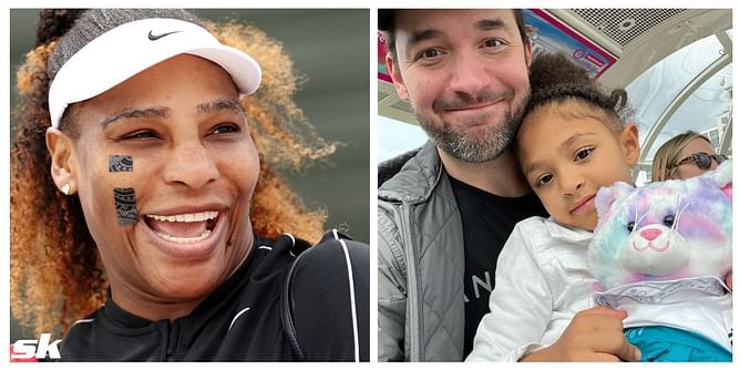 "Why does Olympia look the least excited"- Serena Williams' husband Alexis Ohanian posts a picture of the family in Toronto