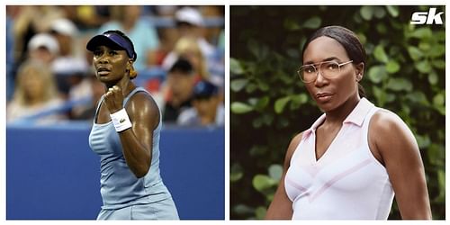 Venus Williams sports a design from the new collection of eyewear by her brand EleVen (R)