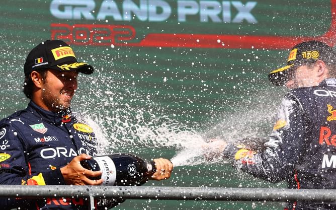 "He was on another planet" - Sergio Perez settles for second behind superlative Max Verstappen at 2022 F1 Belgian GP