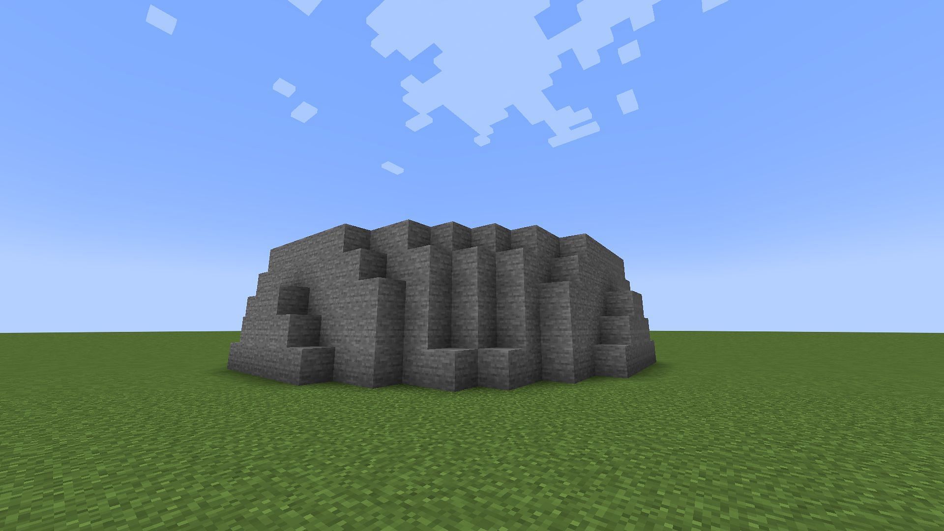 A small dome being constructed in Minecraft (Image via Mojang)