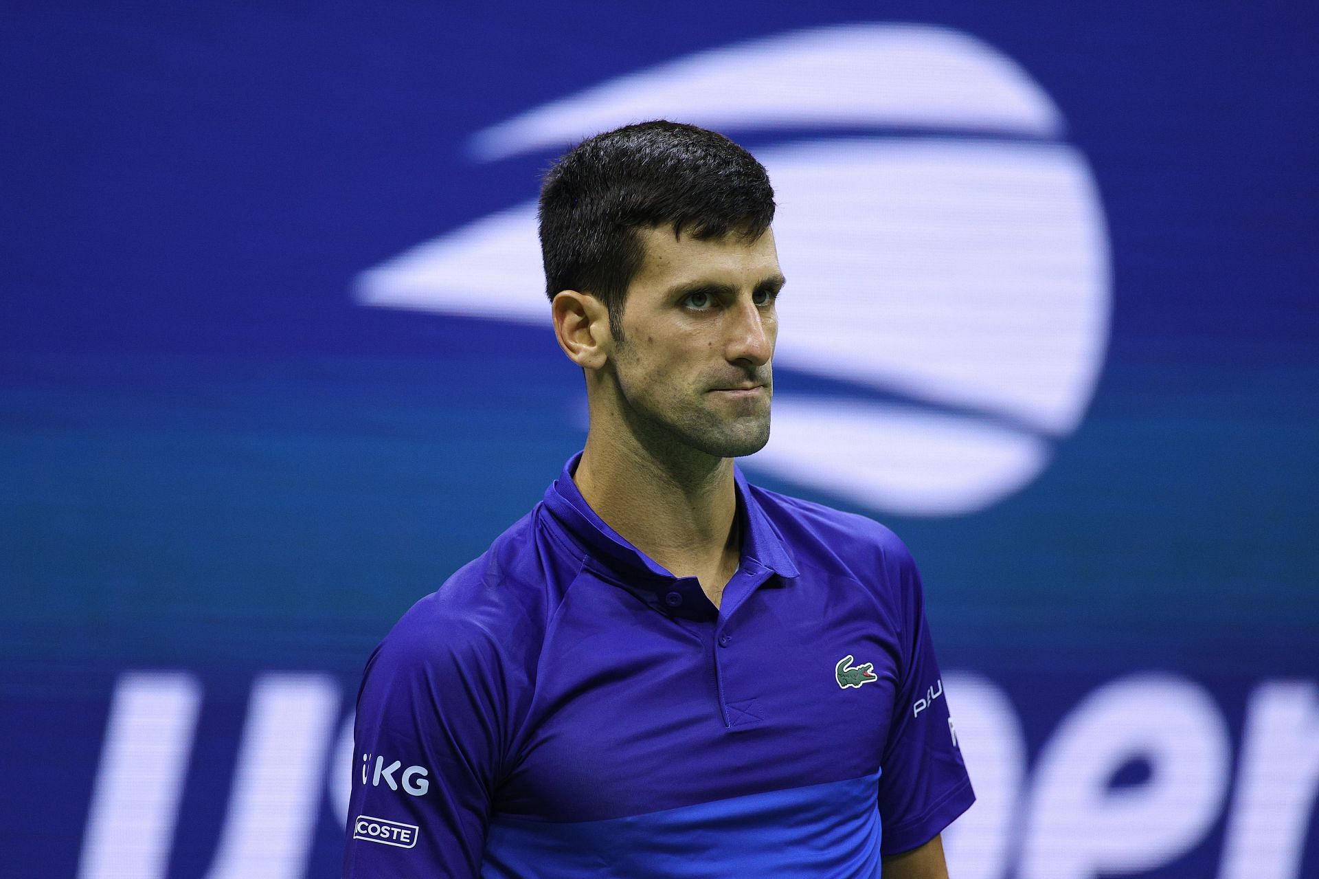 Novak Djokovic during the 2021 US Open