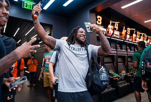 Canes Football's Dwayne Johnson Locker Room