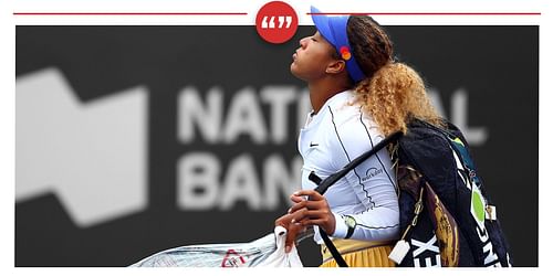 Naomi Osaka on her injury at the Canadian Open