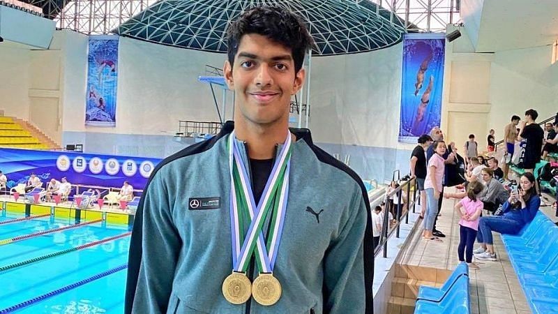 Indian swimmer Srihari Nataraj. (Credit: Twitter)