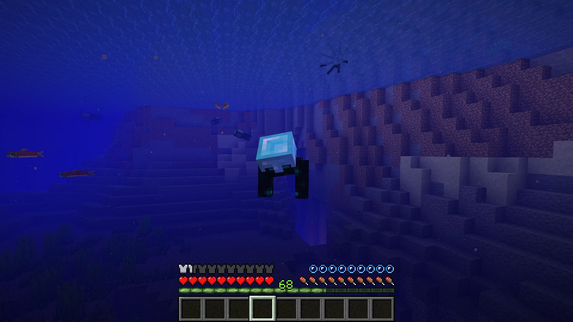 Minecraft 1.19 players can swim underwater for up to a minute if level 3 enchantment is applied (Image via Mojang)
