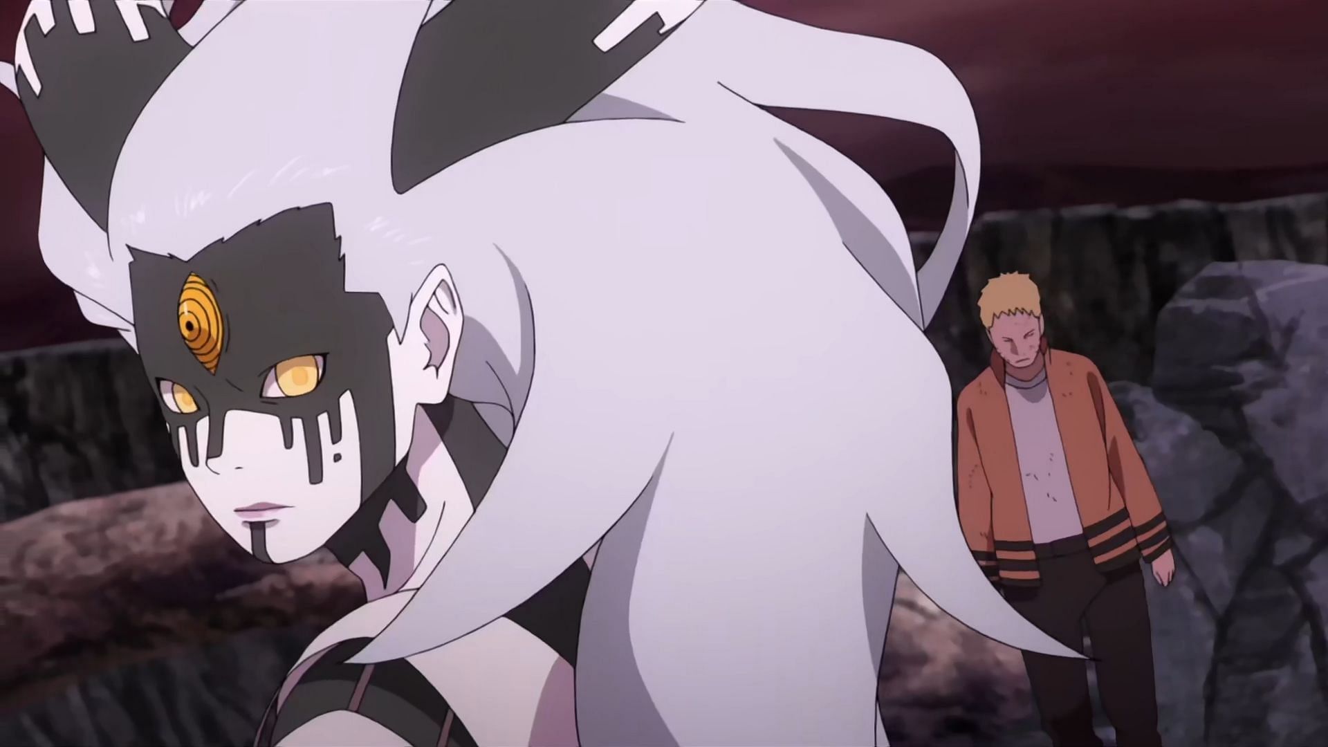 Momoshiki before fighting Naruto and Sasuke (Image via Studio Pierrot)